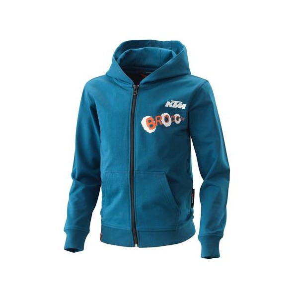 KTM KTM Kids Radical Zip Up Hoodie Blue